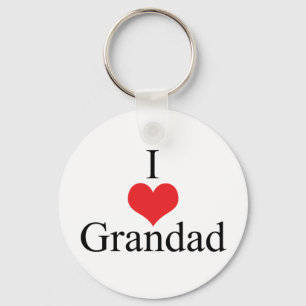 I Love (Heart) Grandad Key Ring