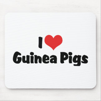 I Love Heart Guinea Pigs Mouse Pad