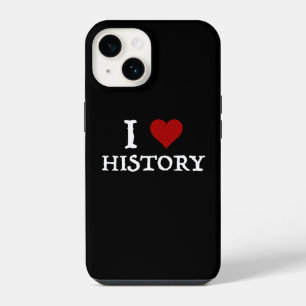 I Love (Heart) History iPhone 14 Case