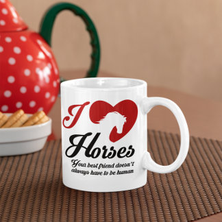 I Love/Heart Horses Coffee Mug
