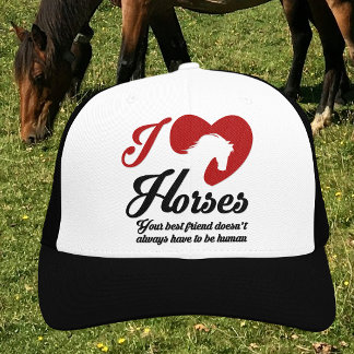 I Love/Heart Horses Trucker Hat