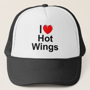 I Love (Heart) Hot Wings Trucker Hat