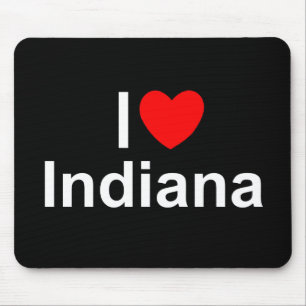 I Love (Heart) Indiana Mouse Pad