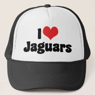 I Love Heart Jaguars Trucker Hat