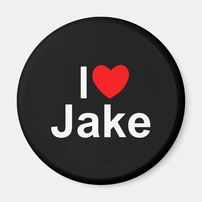I Love (Heart) Jake Magnet (Front)