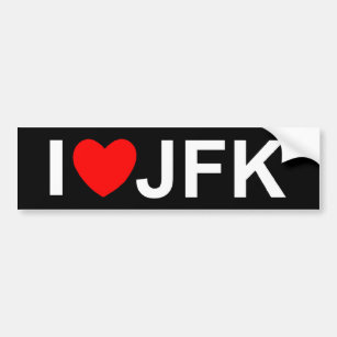 I Love (Heart) JFK Bumper Sticker