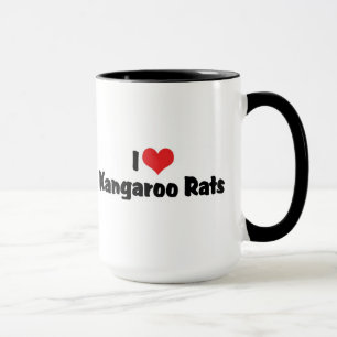 I Love Heart Kangaroo Rats Mug
