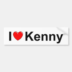 I Love (Heart) Kenny Bumper Sticker