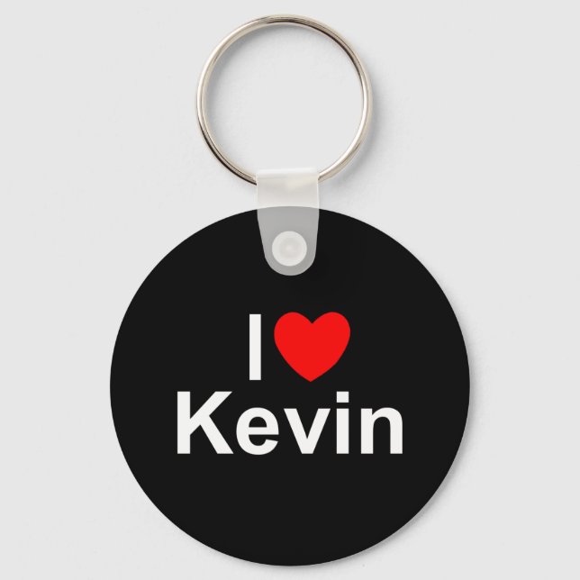 I Love (Heart) Kevin Key Ring (Front)