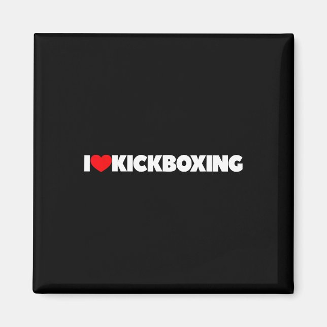 I Love (heart) Kickboxing  Magnet (Front)
