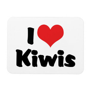 I Love Heart Kiwis - Kiwi Bird Lover Magnet