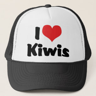 I Love Heart Kiwis - Kiwi Bird Lover Trucker Hat
