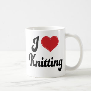 I Love (Heart) Knitting Coffee Mug