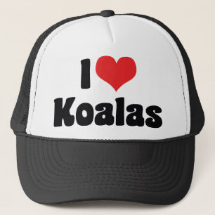 I Love Heart Koalas - Koala Bear Lovers Trucker Hat