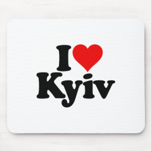 I Love Heart Kyiv Kiev Ukraine Ukr Mouse Pad