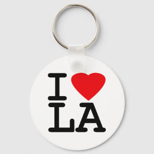 I Love Heart LA Key Ring