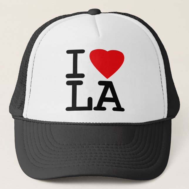 I Love Heart LA Trucker Hat (Front)