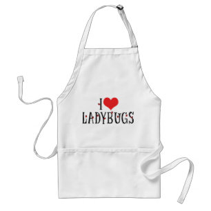 I Love Heart Ladybugs - Ladybug Lovers Standard Apron