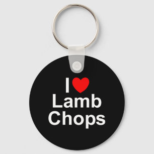 I Love (Heart) Lamb Chops Key Ring