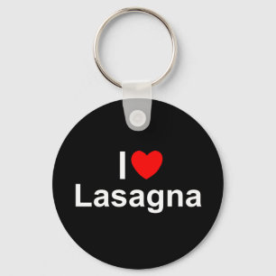 I Love (Heart) Lasagne Key Ring