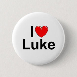 I Love (Heart) Luke 6 Cm Round Badge