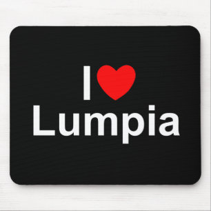 I Love (Heart) Lumpia Mouse Pad