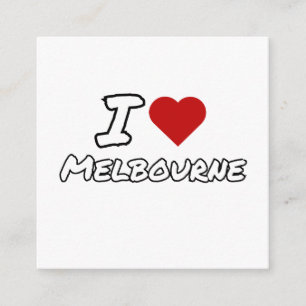I love heart Melbourne city Enclosure Card