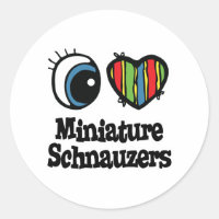 I Love (Heart) Minature Schnauzers