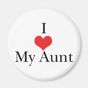 I Love (Heart) My Aunt Magnet