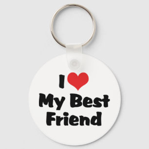 I Love Heart My Best Friend - BFF Key Ring