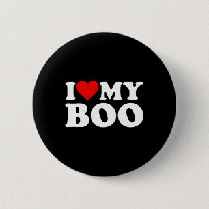 I Love Heart My Boo Bybe Bye Boyfriend Girlfriend 6 Cm Round Badge