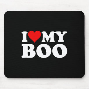 I Love Heart My Boo Bybe Bye Boyfriend Girlfriend Mouse Pad