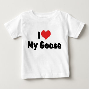 I Love Heart My Goose - Bird Lover Baby T-Shirt