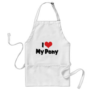 I Love Heart My Pony - Horse Lover Standard Apron