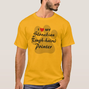 I Love (Heart) My Slovakian Rough-haired Pointer T-Shirt