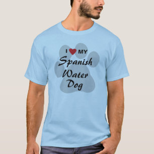 I Love (Heart) My Spanish Water Dog T-Shirt