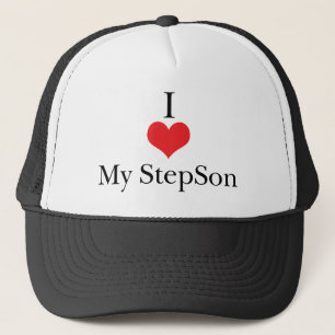 I Love (Heart) My StepSon Trucker Hat