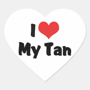 I Love Heart My Tan - Suntan Beach Lover Sticker