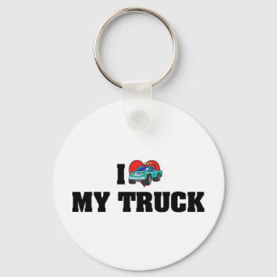 I Love Heart My Truck - Truck Lover Key Ring