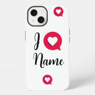 I Love / Heart Name Mag red Two-Tone Coffee Mug iPhone 13 Case