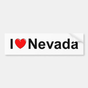 I Love (Heart) Nevada Bumper Sticker