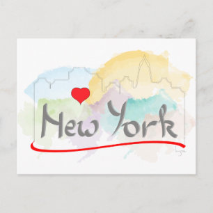 I love (heart) New York, New York Postcard