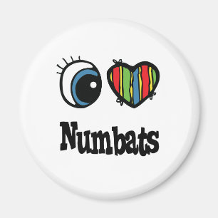 I Love (Heart) Numbats Magnet
