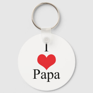 I Love (Heart) Papa Key Ring