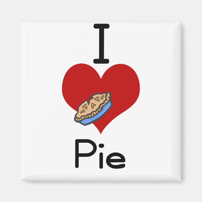 I love-heart pie magnet (Front)