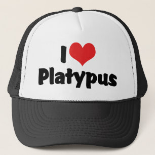 I Love Heart Platypus Trucker Hat