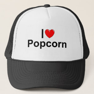 I Love (Heart) Popcorn Trucker Hat