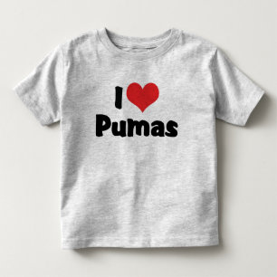 I Love Heart Pumas Toddler T-Shirt