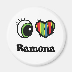 I Love (Heart) ramona Magnet
