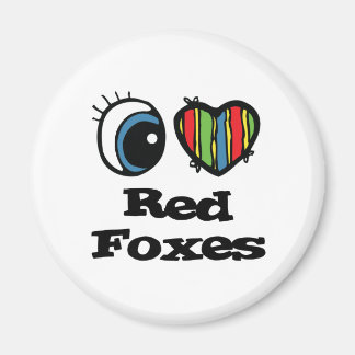I Love (Heart) Red Foxes Magnet